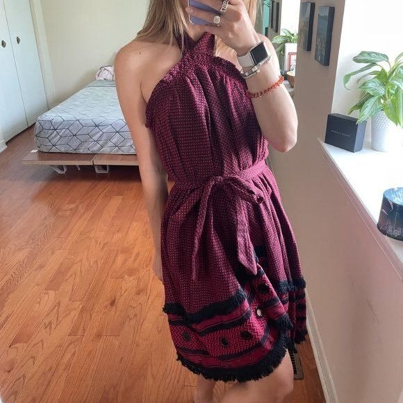 Dodo Bar Or Burgundy and Black Mini Dress - Picture 4 of 12
